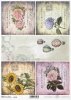 carte postale, flowers, hot air balloons, roses, hydrangeas, sunflowers, retro backgrounds, old postcards, Blumen, Heißluftballons, Rosen, Hortensien, Sonnenblumen, Retro-Hintergrund, Hintergründe, alte Postkarten